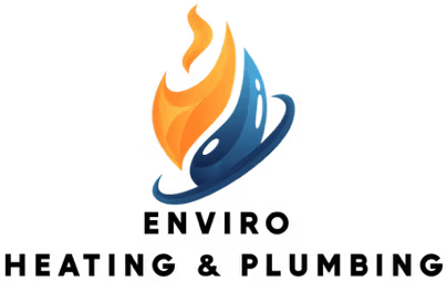 Abstract flame and water droplet logo