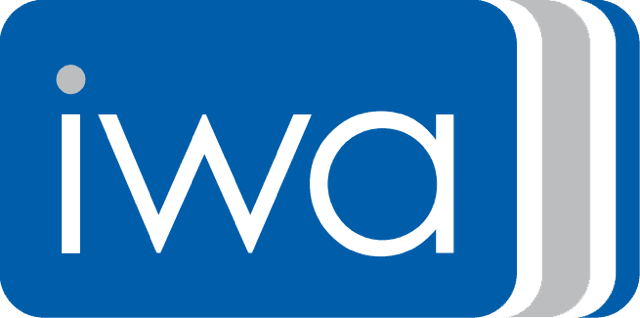 IWA logo on blue background